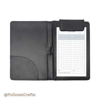 Custom bill presenter folder for restaurant check presentation
