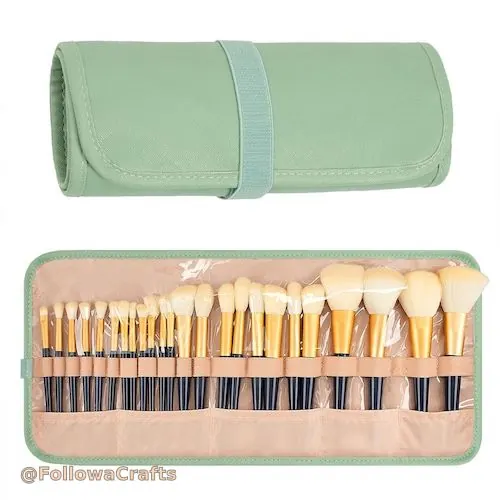 Brush Organizer Tie Closure