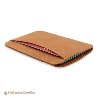 Minimalist Vegan Leather Slim Card Holder