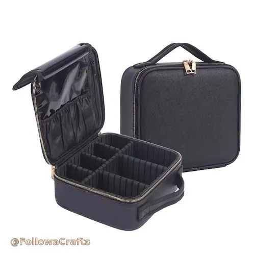 Bespoke PU Leather Cosmetic Train Case