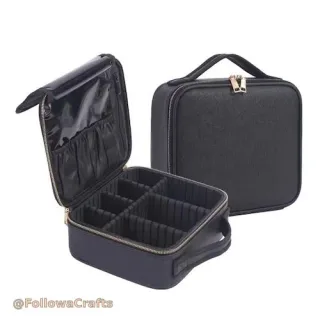 Bespoke PU Leather Cosmetic Train Case
