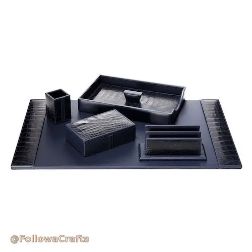 Desk Organizer Set Faux 1
