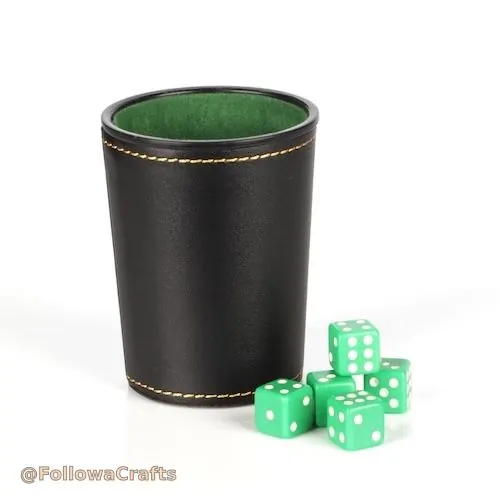 Professional PU Leather Dice Cup Wholesale