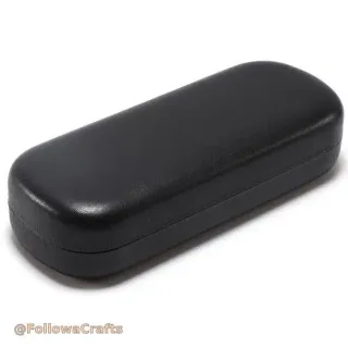 Hard PU leather sunglasses case with anti-scratch lining