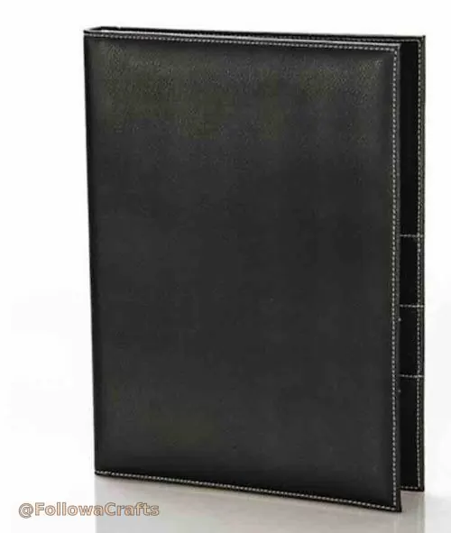 Luxury PU Leather Hotel Guest Room Directory Folder