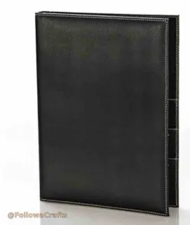 Luxury PU Leather Hotel Guest Room Directory Folder