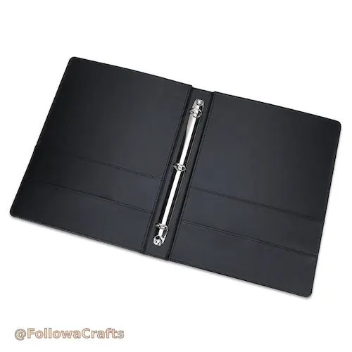 Leather hotel directory compendium folder on desk