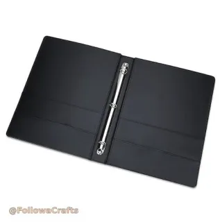 Leather hotel directory compendium folder on desk