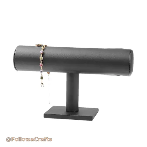 T-Bar PU Leather Jewelry Display Stand Wholesale