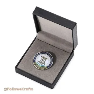 Custom lapel pin storage box for enamel pins and badges