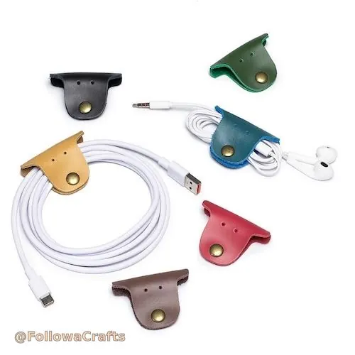 Leather Cord Organizer 5
