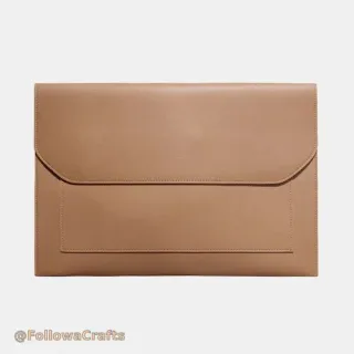 PU leather laptop sleeve magnetic closure custom logo 13 inch