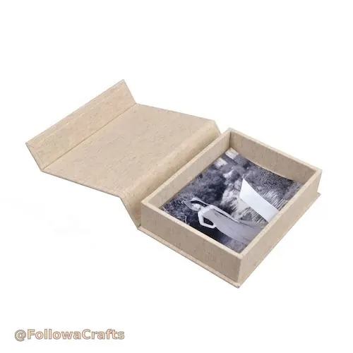 Linen Keepsake Memory Box 2