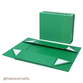 Magnetic Closure Paper Gift Box with PU Accent