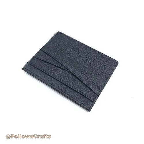 Minimalist leather card holder wallet