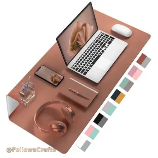Extended PU Leather Desk Mat and Mouse Pad Wholesale