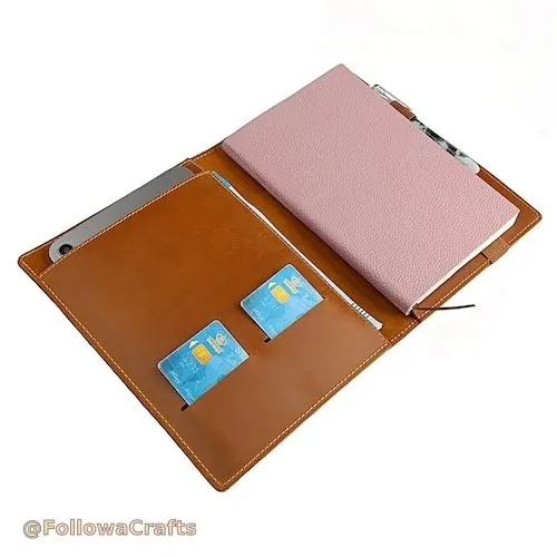 Smart Vegan Leather A5 Padfolio Tech Organizer