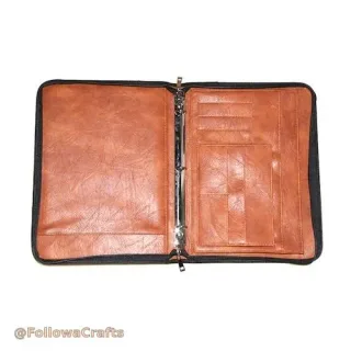 Executive Zippered PU Leather Padfolio Wholesale