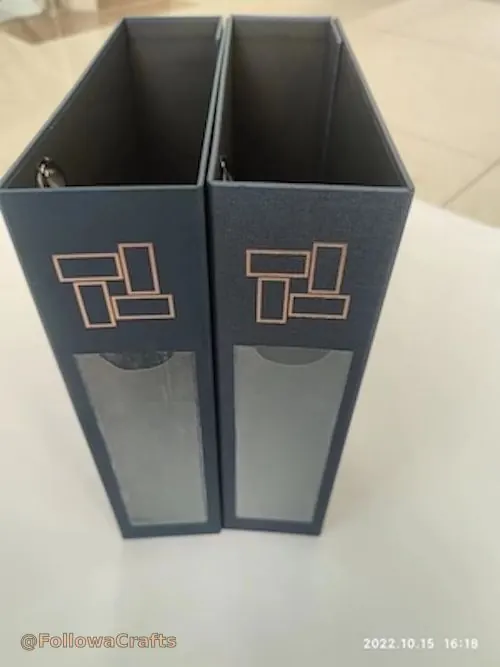 Paper ring binder folder with custom printed cover