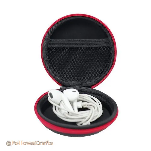 Round Earphone Case Logo 1
