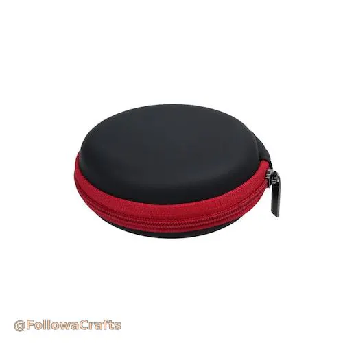Round Earphone Case Logo