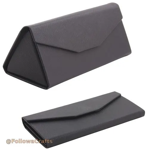 Tri-Fold Collapsible Triangular Eyewear Case