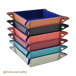 Square PU Leather Snap Valet Tray Wholesale